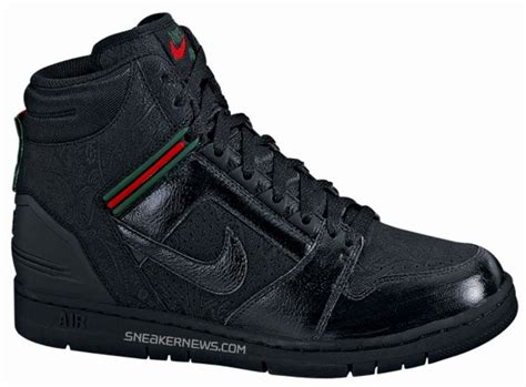 black gucci air forces|air force 2 high Gucci.